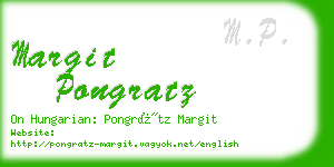 margit pongratz business card